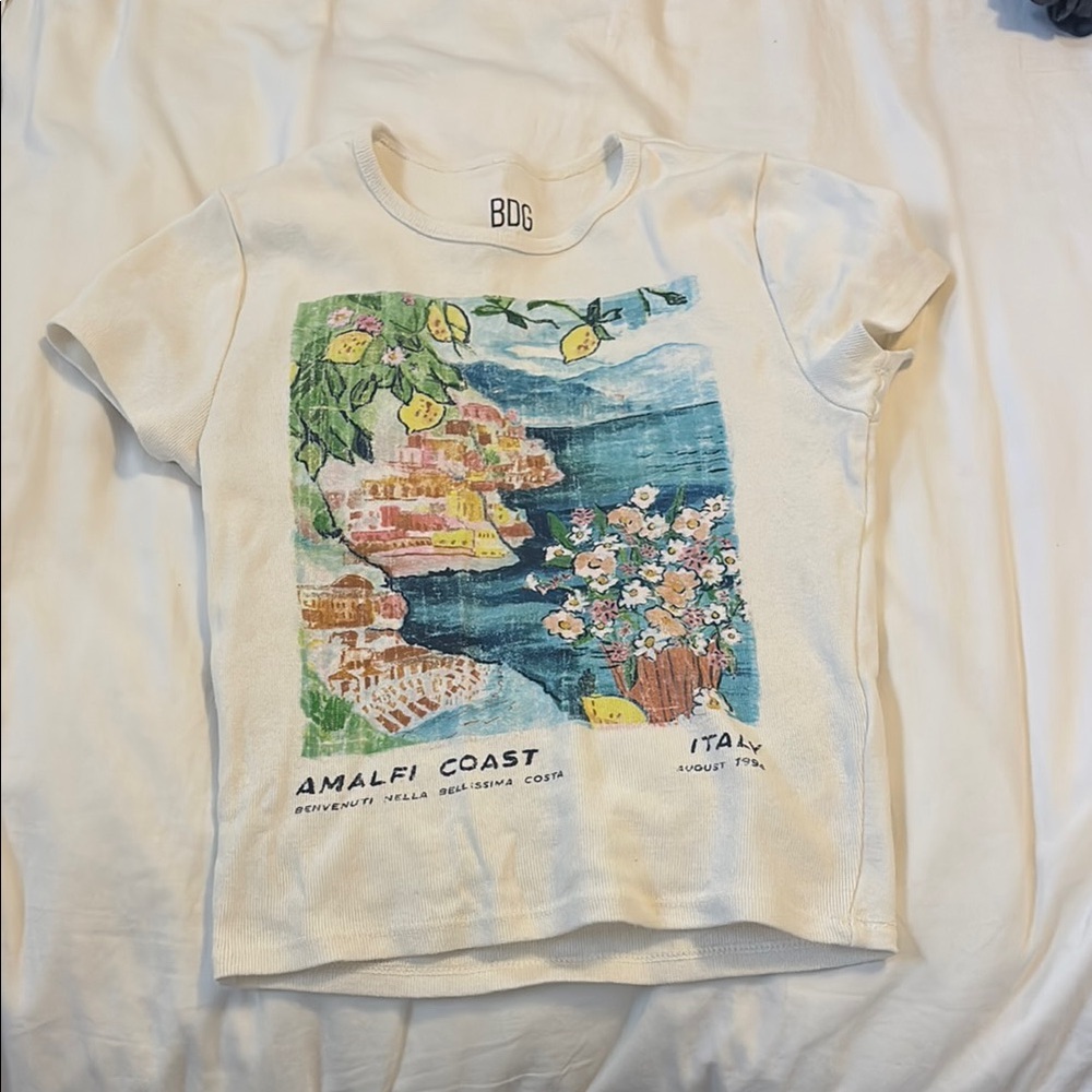 BDG Amalfi Coast Graphic Tee - White